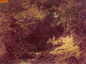 Badende Nymphen nach Spitzweg